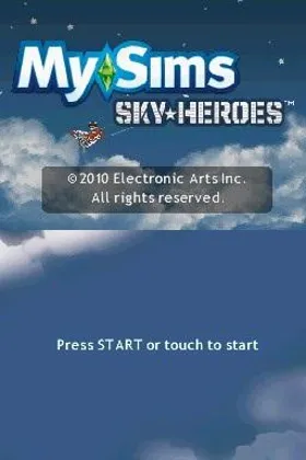 MySims - SkyHeroes (USA) (En,Fr,De,Es,It,Nl) screen shot title